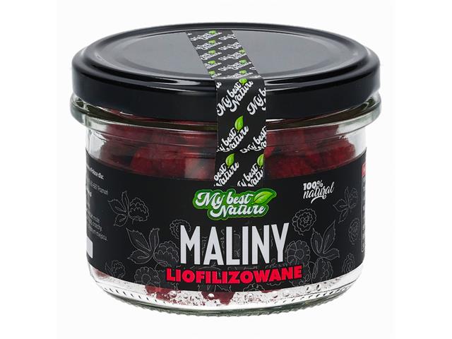 MyBestNature Maliny liofilizowane interakcje ulotka owoce liofilizowane  20 g