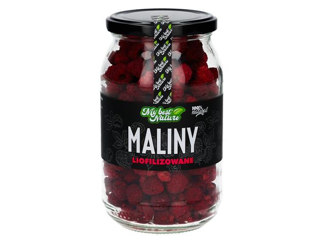 MyBestNature Maliny liofilizowane interakcje ulotka owoce liofilizowane  80 g | (słoik)