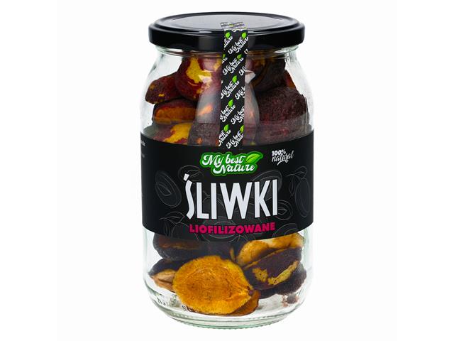 MyBestNature Śliwki liofilizowane interakcje ulotka owoce liofilizowane  140 g