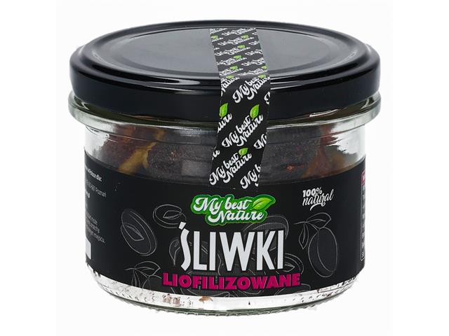 MyBestNature Śliwki liofilizowane interakcje ulotka owoce liofilizowane  30 g (słoik)