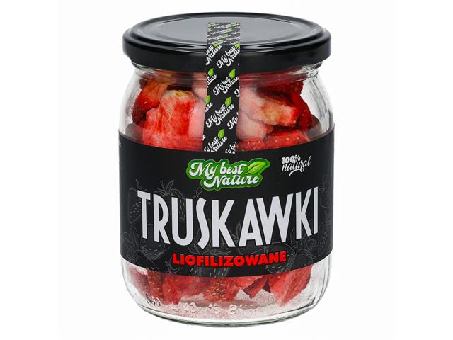 MyBestNature Truskawki liofilizowane interakcje ulotka owoce liofilizowane  40 g (słoik)