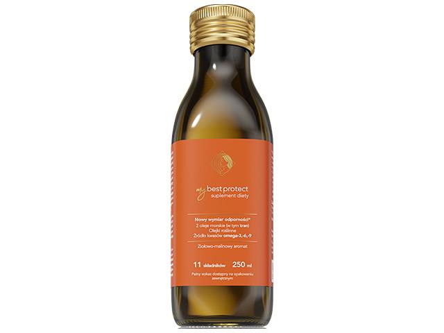 MyBestProtect smak ziołowo - malinowy interakcje ulotka płyn  250 ml
