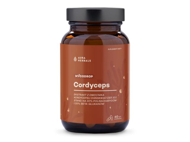 Mycodrop Cordyceps 30:1 30% Beta-Glukan interakcje ulotka kapsułki - 60 kaps.