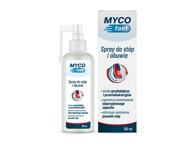 Mycofast Spray do stóp i obuwia interakcje ulotka   150 ml