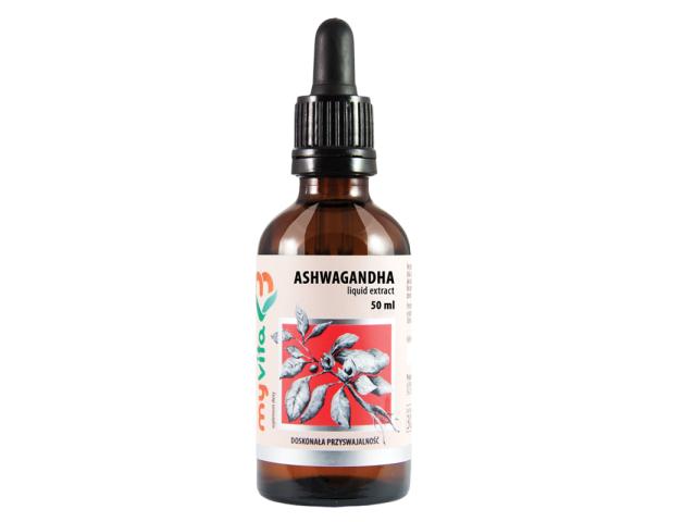 MyVita Ashwagandha interakcje ulotka krople  50 ml