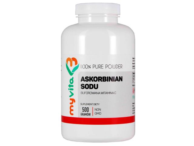 MyVita Askorbinian Sodu interakcje ulotka proszek  500 g
