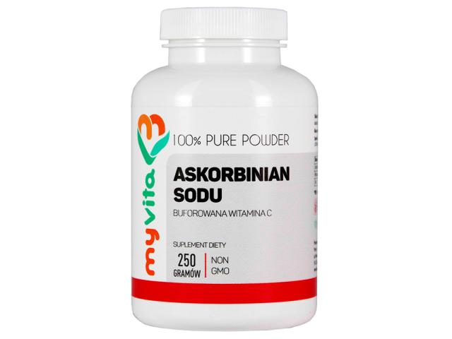 MyVita Askorbinian Sodu interakcje ulotka proszek  250 g