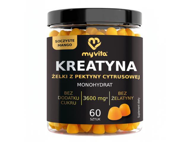 MyVita Kreatyna soczyste mango interakcje ulotka żelki  60 szt.