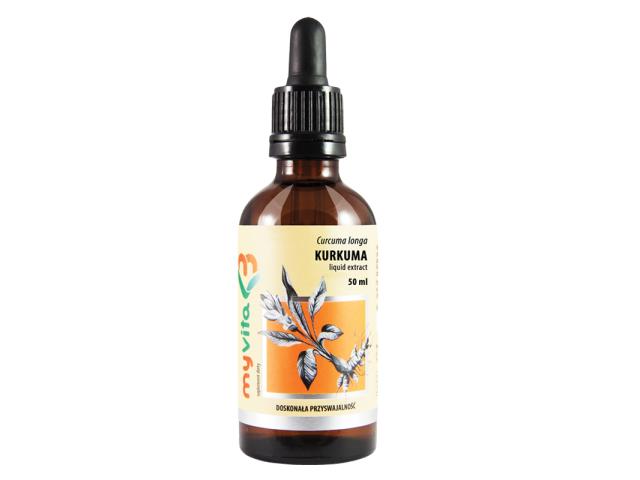 MyVita Kurkuma interakcje ulotka krople  50 ml