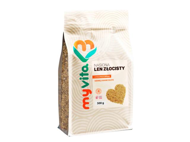 MyVita Len Złocisty Nasiona interakcje ulotka nasiona 500 g