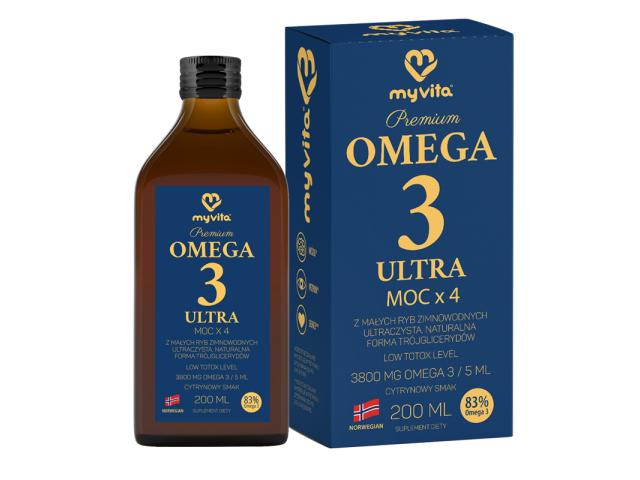 MyVita Omega-3 Ultra interakcje ulotka płyn - 200 ml