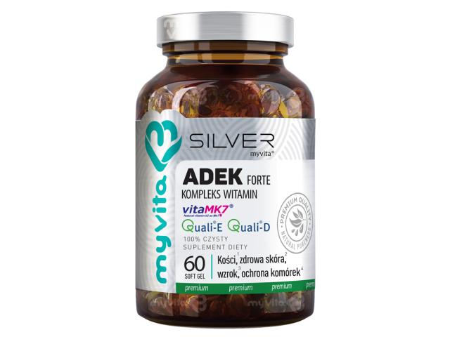MyVita Silver ADEK Forte interakcje ulotka kapsułki  60 kaps.