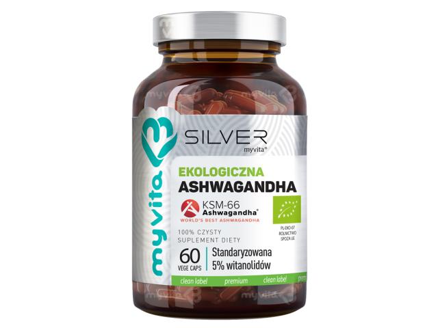 MyVita Silver Ashwagandha Bio interakcje ulotka kapsułki  60 kaps.