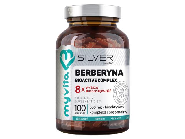 MyVita Silver Berberyna interakcje ulotka kapsułki 100 kaps.