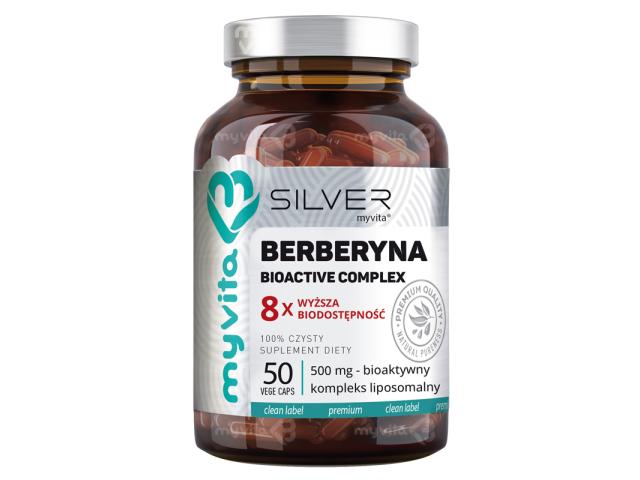 MyVita Silver Berberyna interakcje ulotka kapsułki 50 kaps.
