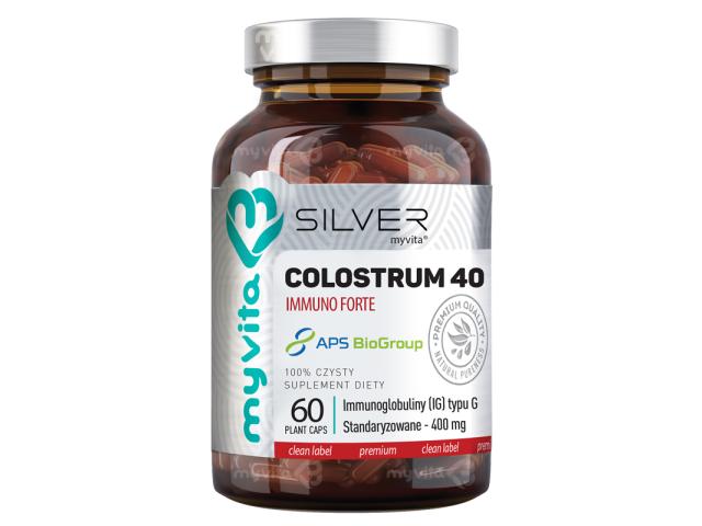 MyVita Silver Colostrum 40 interakcje ulotka kapsułki  60 kaps.