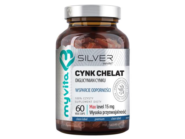 MyVita Silver Cynk Chelat interakcje ulotka kapsułki  60 kaps.