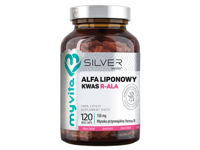 MyVita Silver Kwas Alfa Liponowy R-ALA interakcje ulotka kapsułki  120 kaps.