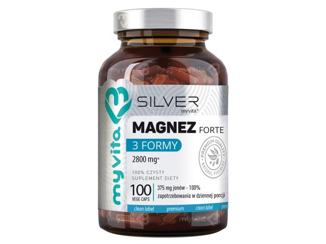 MyVita Silver Magnez Forte 3 Formy interakcje ulotka kapsułki  100 kaps.