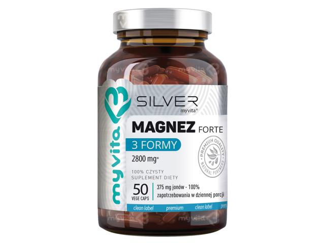 MyVita Silver Magnez Forte 3 Formy interakcje ulotka kapsułki  50 kaps.