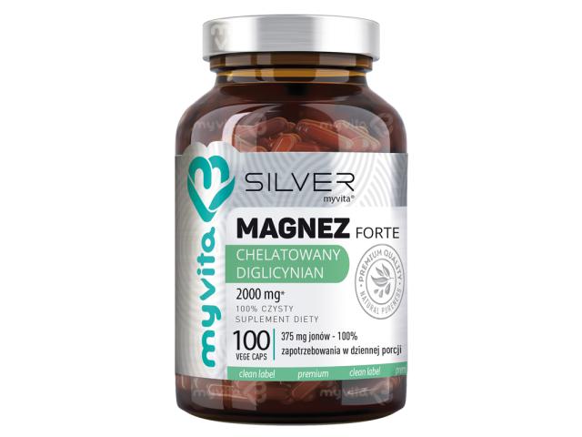 MyVita Silver Magnez Forte Chelatowany Diglicynian interakcje ulotka kapsułki  100 kaps.
