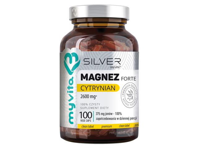 MyVita Silver Magnez Forte Cytrynian interakcje ulotka kapsułki  100 kaps.