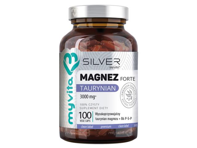 MyVita Silver Magnez Forte Taurynian interakcje ulotka kapsułki  100 kaps.