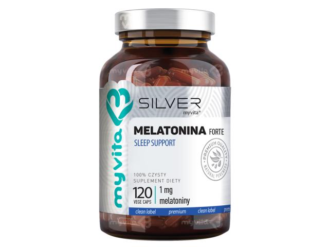 MyVita Silver Melatonina Forte interakcje ulotka kapsułki  120 kaps.