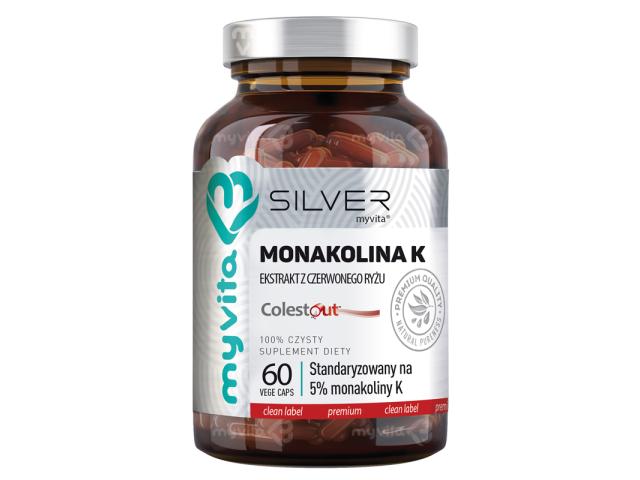 MyVita Silver Monakolina K interakcje ulotka kapsułki  60 kaps.