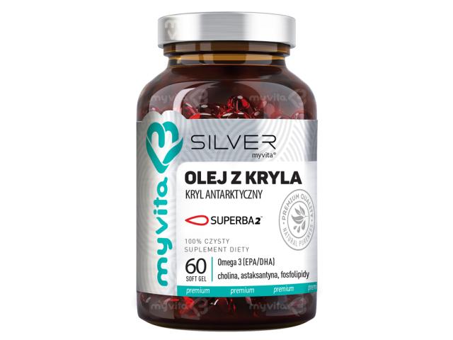 MyVita Silver Olej Z Kryla interakcje ulotka kapsułki  60 kaps.