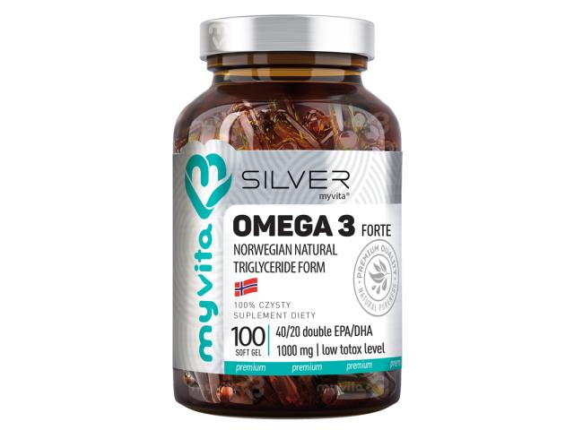 MyVita Silver Omega 3 Forte interakcje ulotka kapsułki  100 kaps.