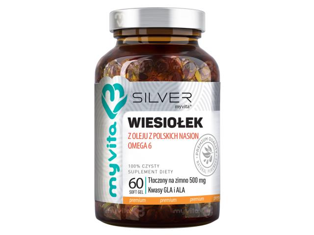 MyVita Silver Wiesiołek interakcje ulotka kapsułki 60 kaps.