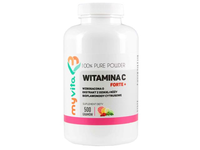 MyVita Witamina C Forte+ interakcje ulotka proszek 500 g