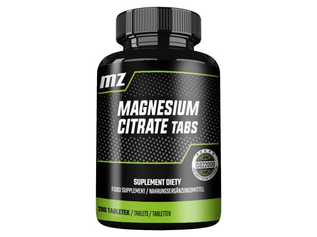 MZ Magnesium Citrate Tabs interakcje ulotka tabletki - 200 tabl.