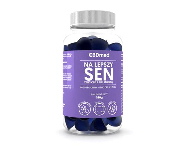 Na Lepszy Sen CBD Z Melatoniną Żelki interakcje ulotka żelki  180 g