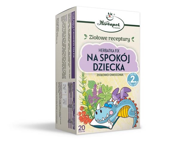 Na Spokój Dziecka Fix Herbatka interakcje ulotka herbata  20 sasz.