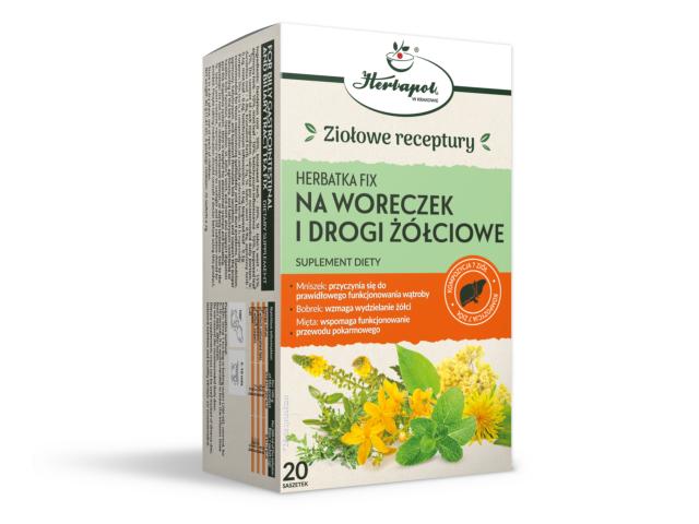 Na Woreczek I Drogi Żółciowe Fix Herbatka interakcje ulotka herbata 20 sasz. po 2 g