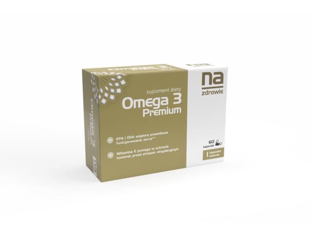 Na Zdrowie Omega 3 Premium interakcje ulotka kapsułki miękkie 60 kaps.
