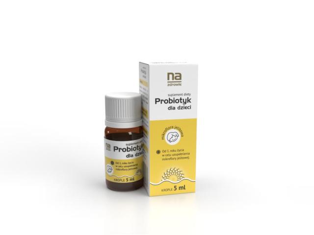 Na Zdrowie Probiotyk dla dzieci interakcje ulotka krople doustne 5 ml