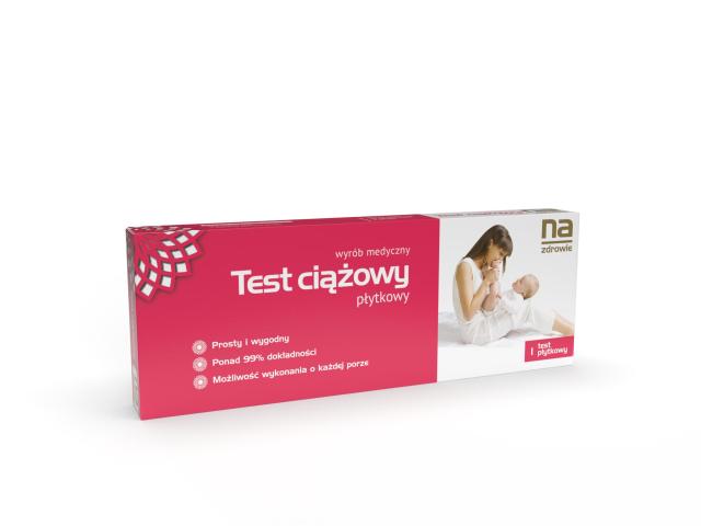 Na Zdrowie Test ciążowy płytkowy interakcje ulotka test ciążowy płytkowy 1 szt.