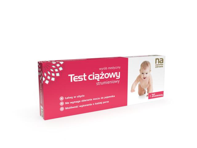 Na Zdrowie Test ciążowy strumieniowy interakcje ulotka test ciążowy strumieniowy 1 szt.