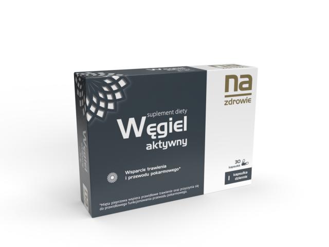 Na Zdrowie Węgiel Aktywny interakcje ulotka kapsułki - 30 kaps.