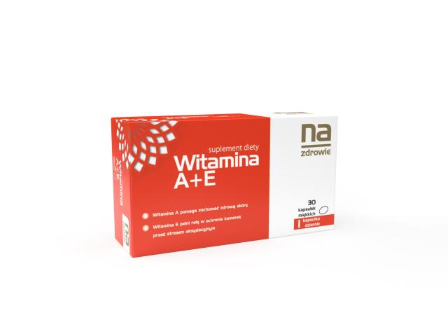 Na Zdrowie Witamina A+E interakcje ulotka kapsułki miękkie  30 kaps.