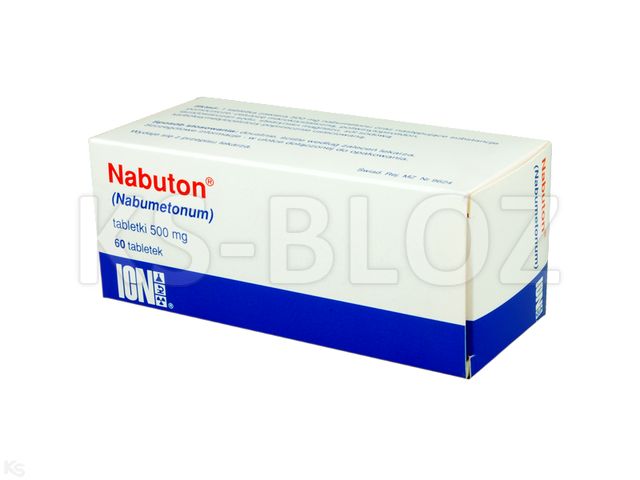 Nabuton Vp interakcje ulotka tabletki 500 mg 60 tabl. | 6 blist.po 10 szt.