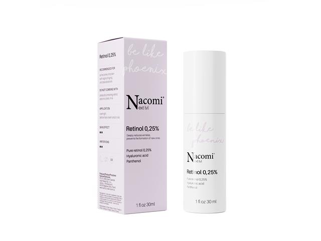Nacomi Next lvl Be Like Phoenix Serum retinol 0,25% interakcje ulotka serum - 30 ml