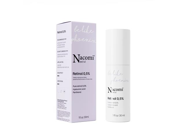 Nacomi Next lvl Be Like Phoenix Serum retinol 0,5% interakcje ulotka serum  30 ml