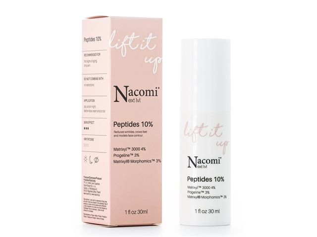 Nacomi Next lvl Light It Up Serum liftingujące peptides 10% interakcje ulotka   30 ml