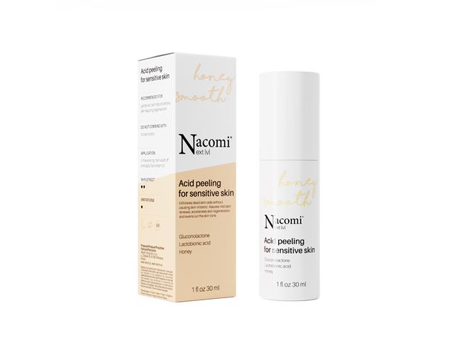 NACOMI NEXT LVL Peeling kwasowy do cery wrażliwej interakcje ulotka   30 ml