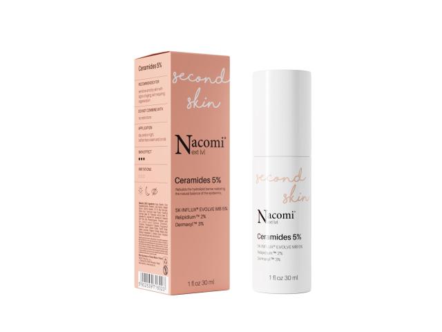 Nacomi Next lvl Second Skin Serum ceramidy 5% interakcje ulotka serum  30 ml