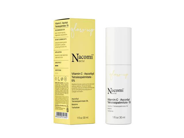 Nacomi Next lvl Serum witamina C - ascorbyl tetraisopalmitate 5% interakcje ulotka serum - 30 ml
